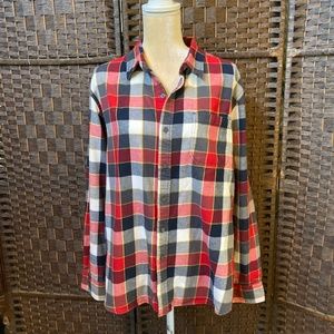 LOGAN & MARTIN plaid men's  shirt v Size Large